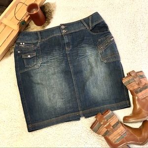 Lane Bryant Denim Skirt